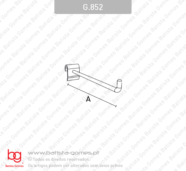 Gancho simples - FERRO